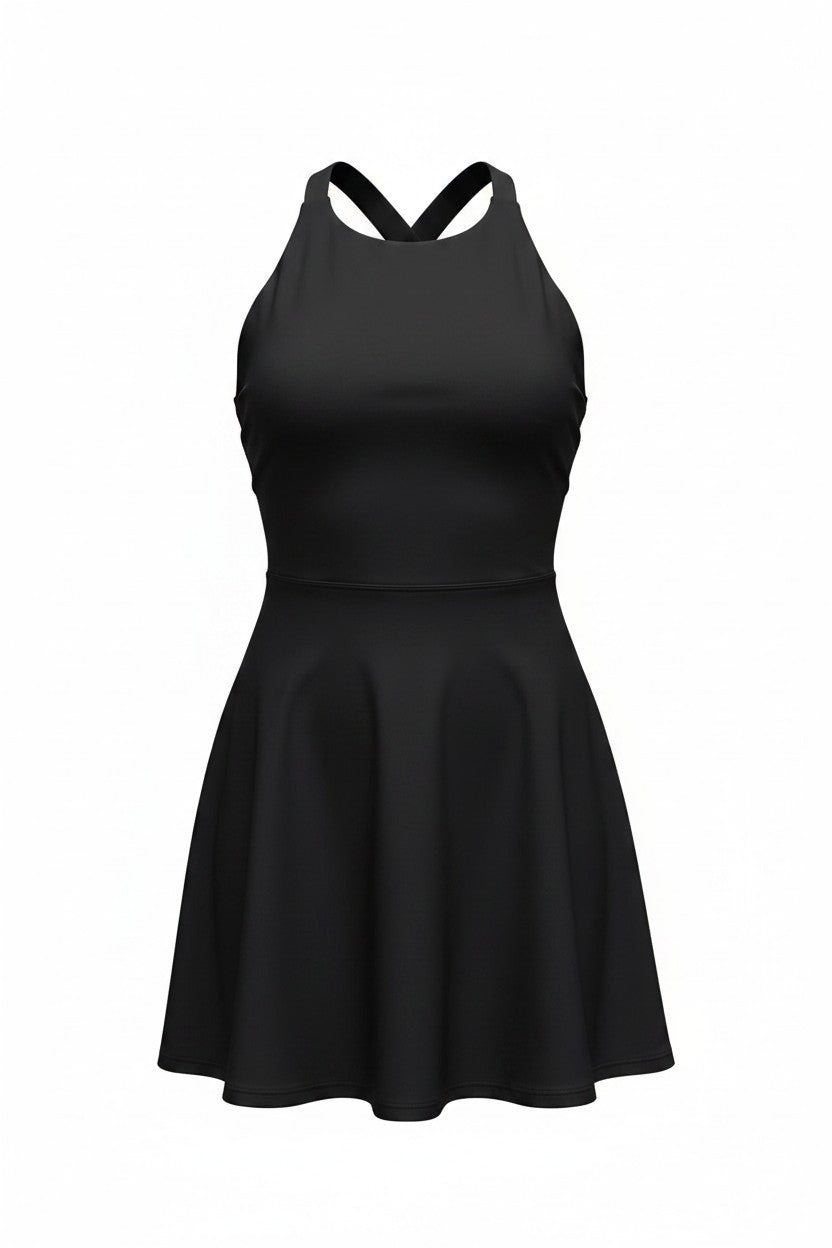Vestido Presencia Absoluta – Negro Total