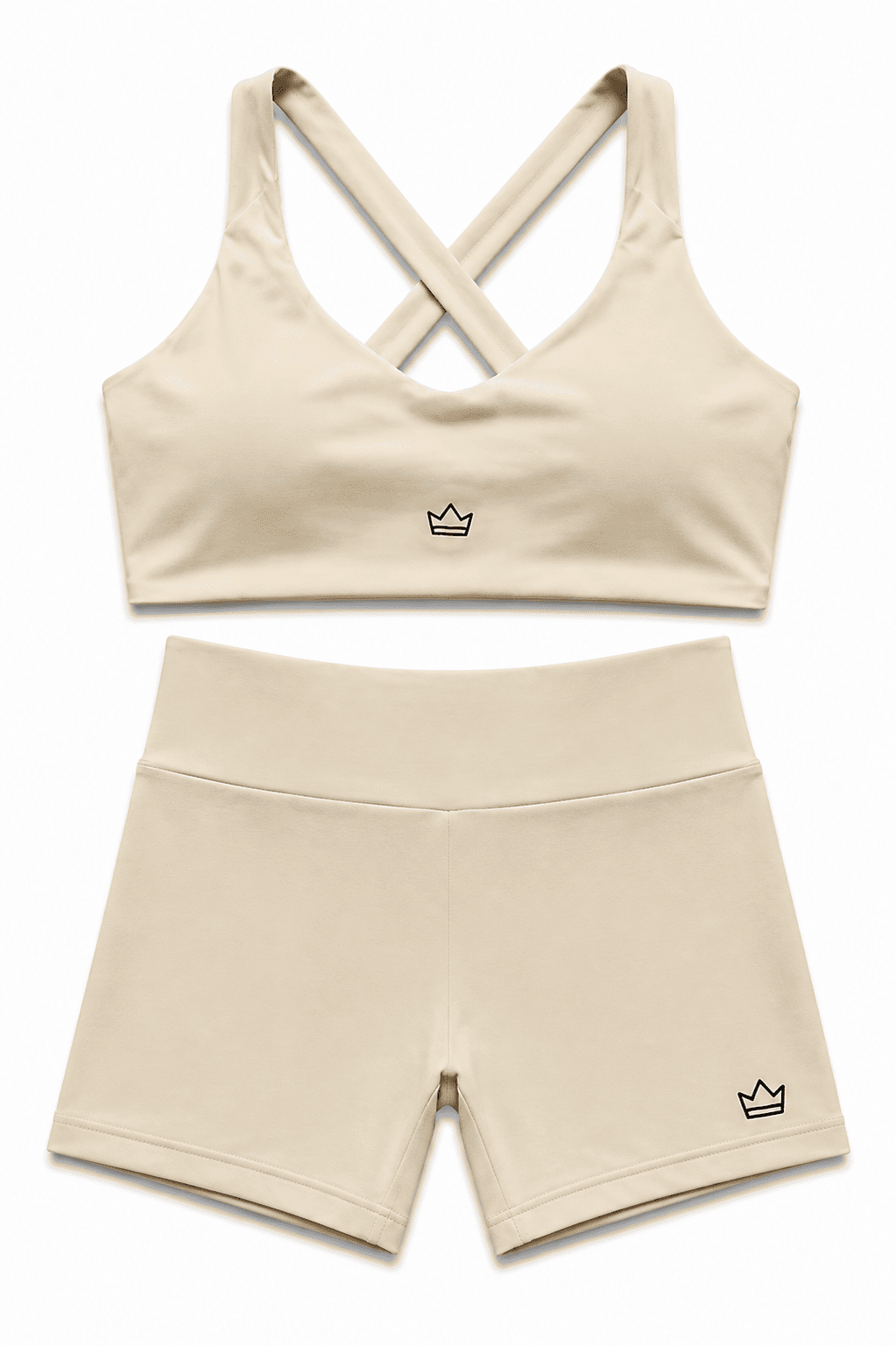 Set Silueta Cruzada – Marfil Liso