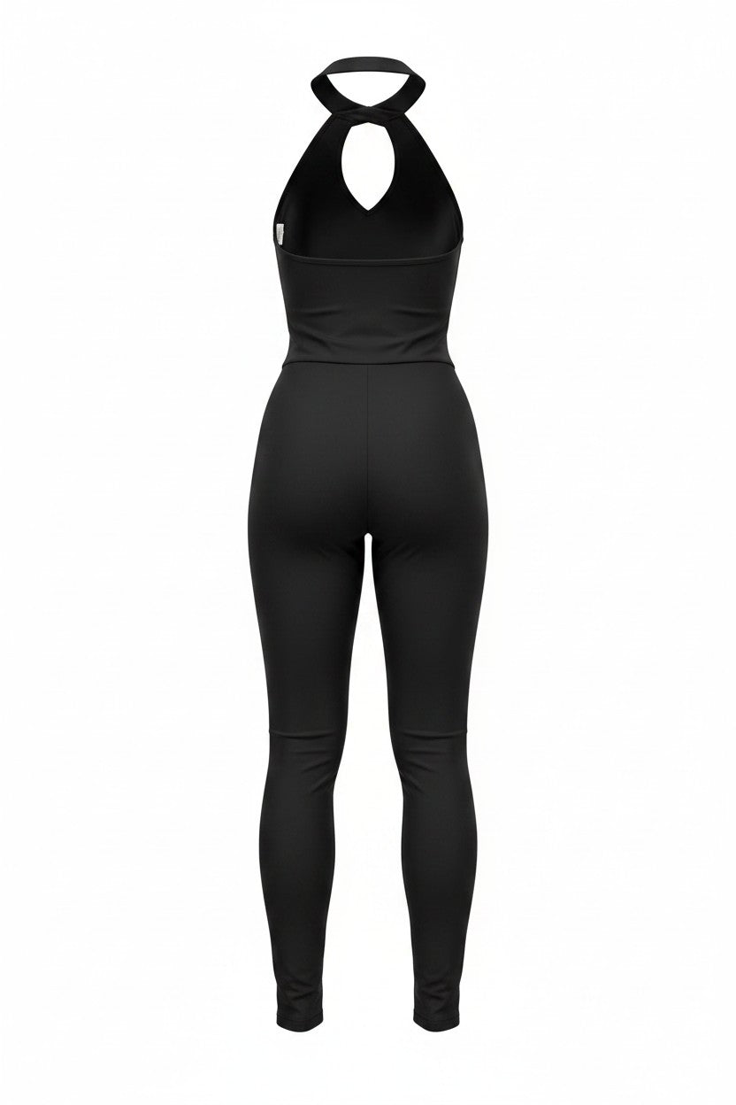 Enterizo Presencia Suprema – Negro Absoluto Largo
