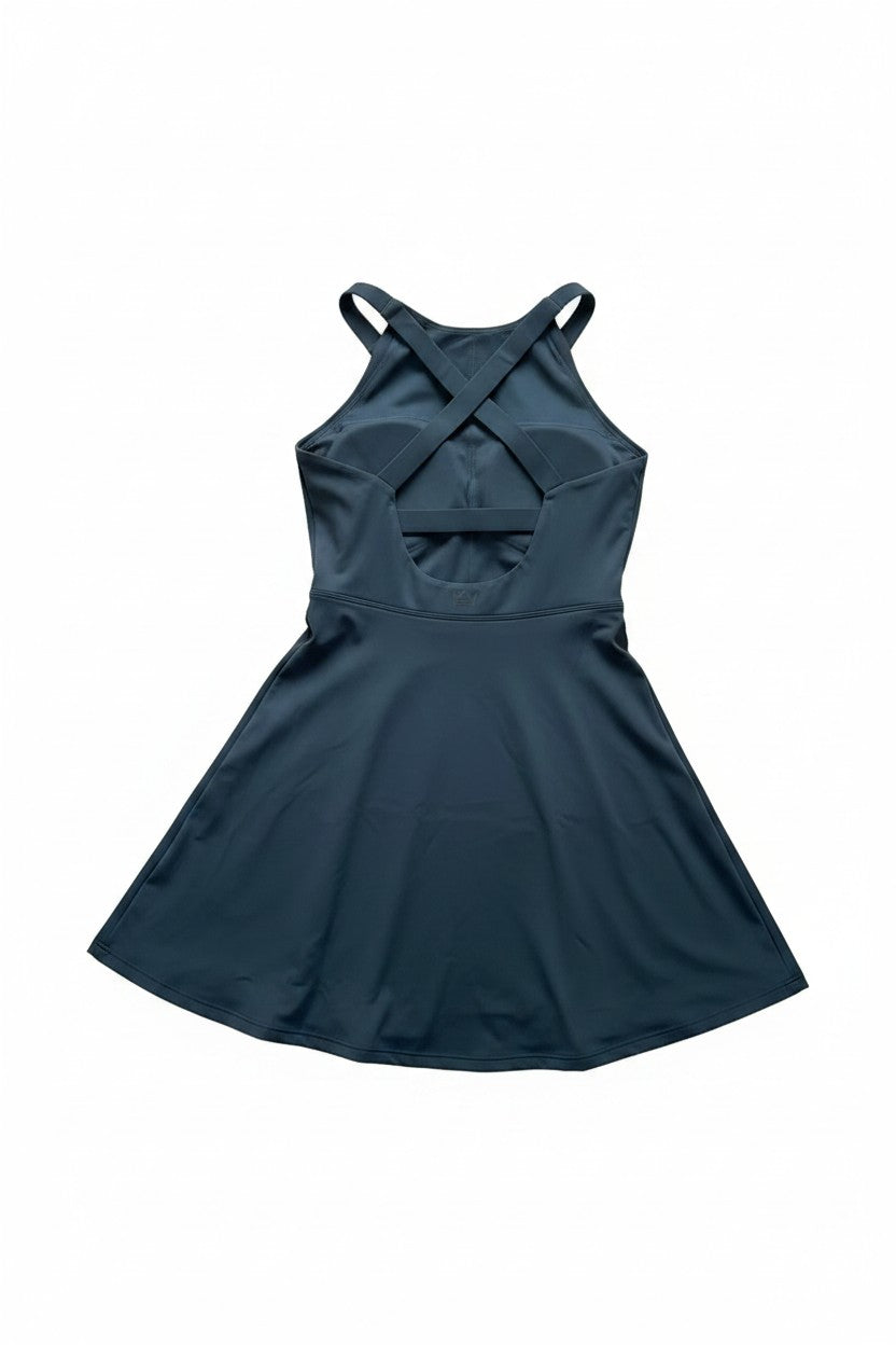 Vestido Movimiento Orgánico – Gris Petróleo