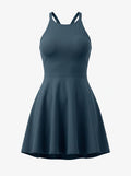 Vestido Movimiento Orgánico – Azul Océano